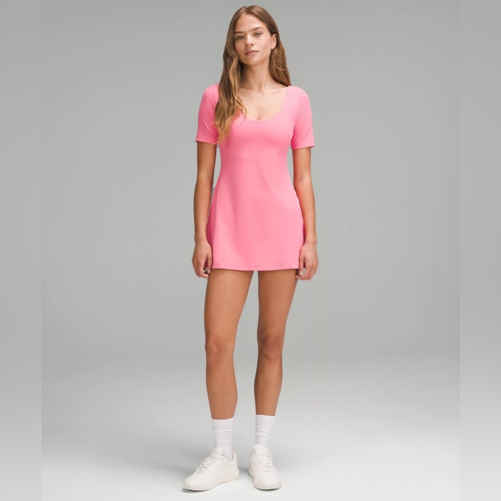 Lululemon align short-sleeved dress in Sakura pink size 10
